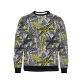 Hand drawn dragonfly pattern Men's Crew Neck Sweatshirt