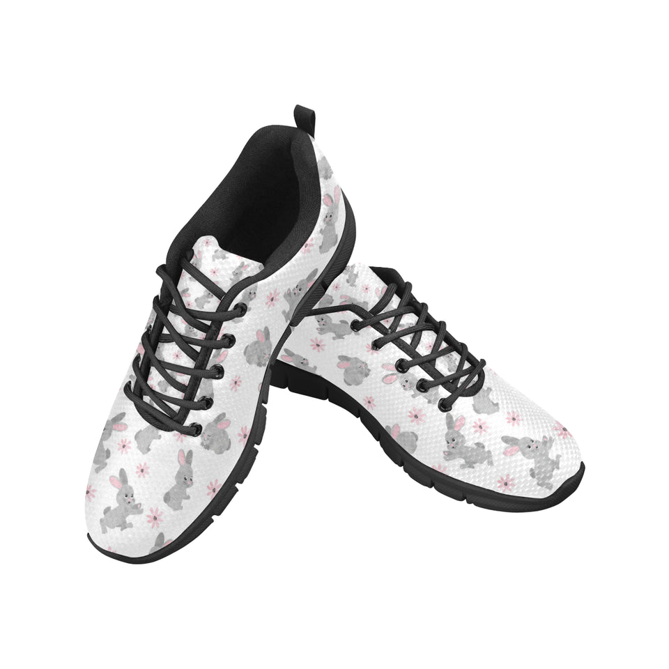 Watercolor cute rabbit pattern Women's Sneaker Shoes