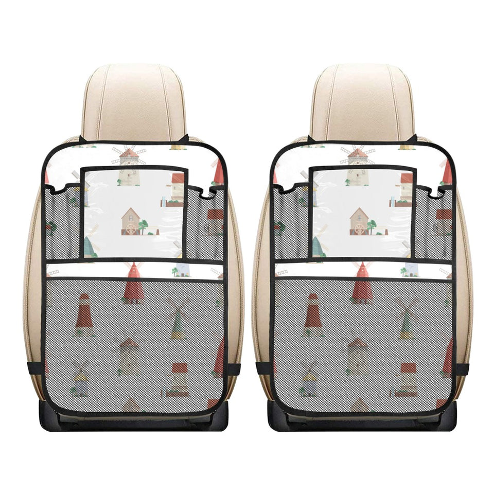 windmill design pattern Car Seat Back Organizer