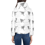 Billiard Ball Pattern Print Design 03 Women's Padded Hooded Jacket