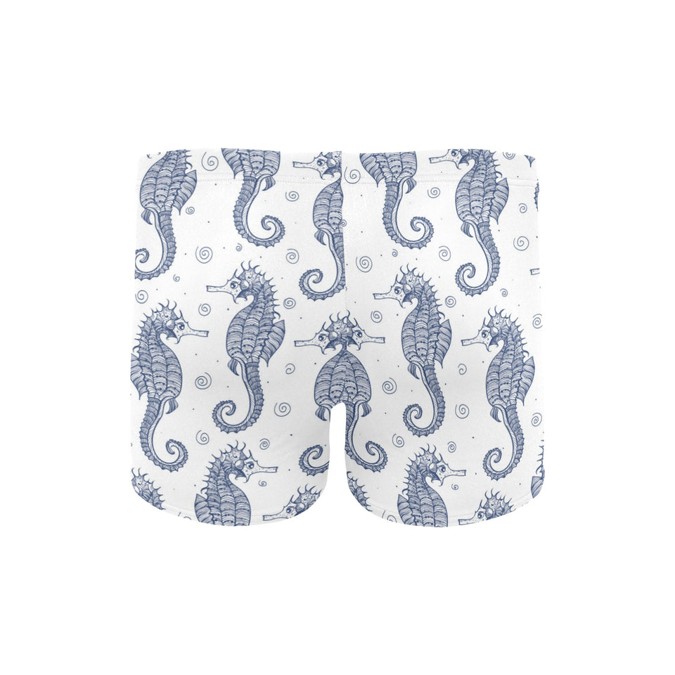 Seahorse pattern background Men's Swimming Trunks