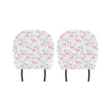 Cute flamingo pattern Car Headrest Cover