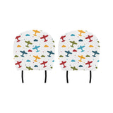 Airplane star cloud colorful Car Headrest Cover