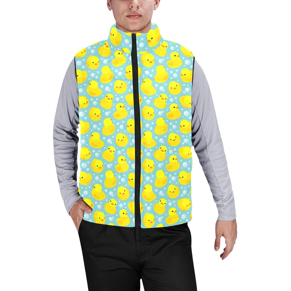 Duck Pattern Print Design 03 Men's Padded Vest