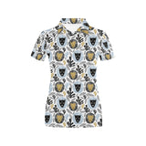 Lion Pattern Print Design 05 Women's All Over Print Polo Shirt