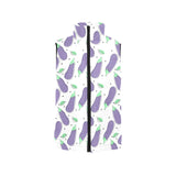Eggplant Pattern Print Design 05 Men's Padded Vest