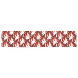 Fire flame symbol design pattern Table Runner
