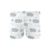 cute rhino heart pattern Men's Swimming Trunks
