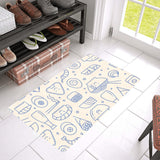 Cute sushi icon pattern Doormat