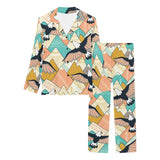 Eagle Pattern Print Design 02 Women's Long Pajama Set