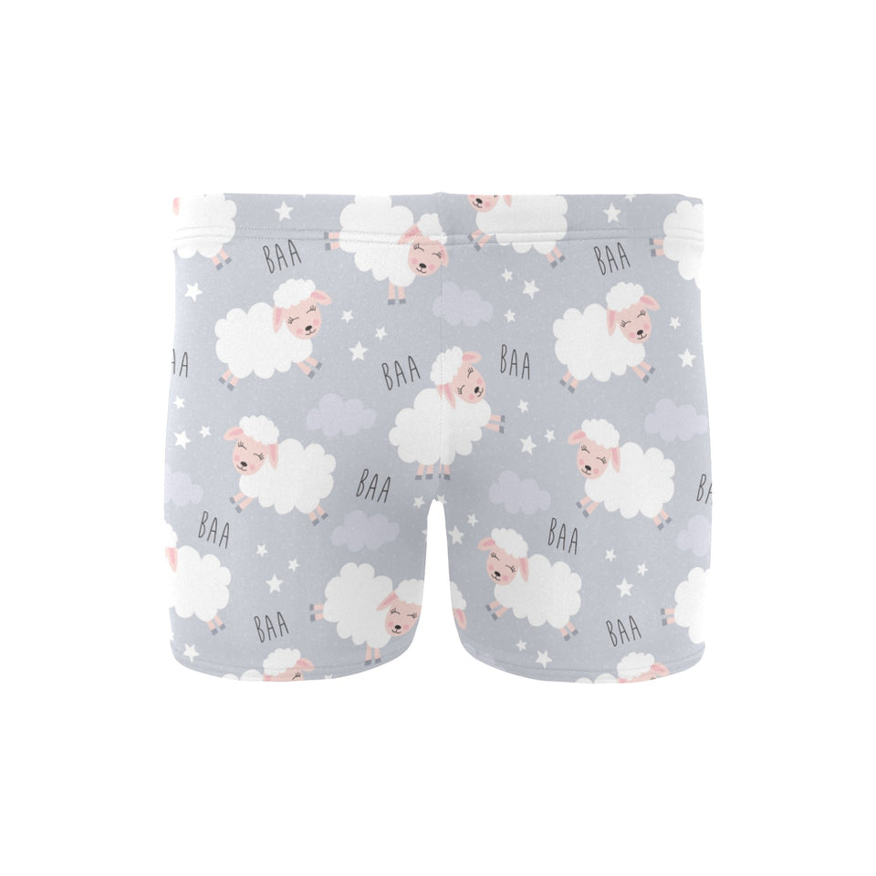 Sweet dreams sheep pattern Men's Swimming Trunks