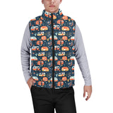 Camper Van Pattern Print Design 05 Men's Padded Vest