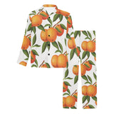 Oranges pattern background Men's Long Pajama Set