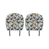 Rooster chicken cock snowfalke Car Headrest Cover