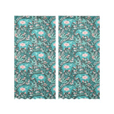 Elephants jungle pattern Gauze Curtain