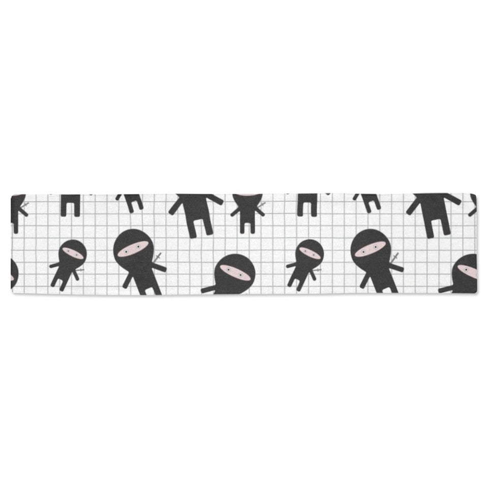 Ninja pattern plaid background Table Runner