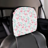 Cute flamingo pattern Car Headrest Cover