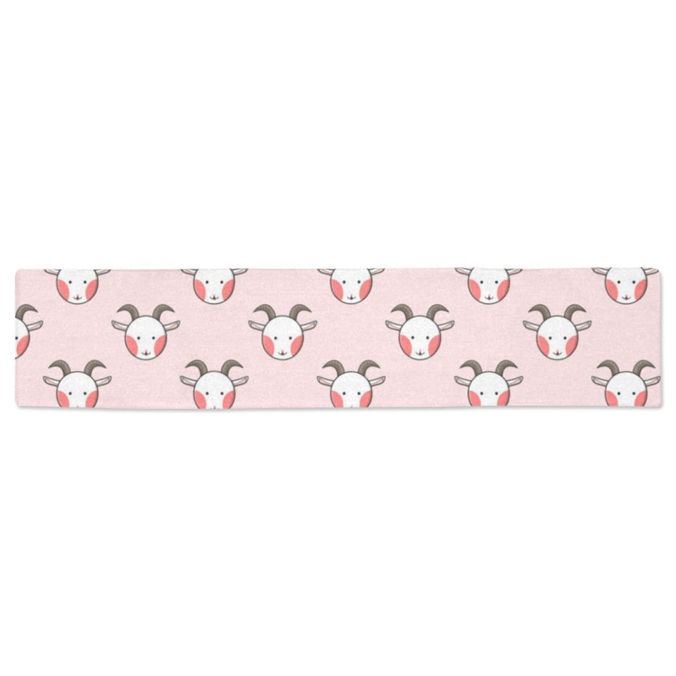 Cute goat pattern Table Runner
