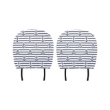 Anchor rope nautical pattern Car Headrest Cover