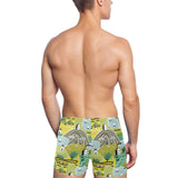 Hand drawn windmill pattern Men's Swimming Trunks