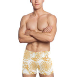 hand drawn orange fruit pattern Men's Swimming Trunks