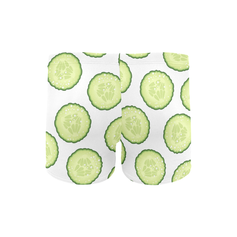 Cucumber slices pattern Men's Swimming Trunks