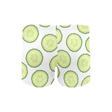 Cucumber slices pattern Men's Swimming Trunks