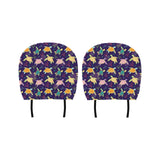 Colorful sea turtle pattern Car Headrest Cover