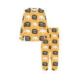 Bull Terrier Pattern Print Design 03 Kids' Boys' Girls' All Over Print Pajama Set