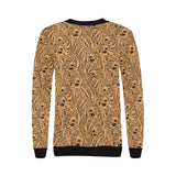 Bengal tigers pattern Women's Crew Neck Sweatshirt