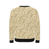 hand drawn peanuts pattern Men's Crew Neck Sweatshirt