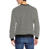 Coffee bean abstract modern pattern Men's Crew Neck Sweatshirt