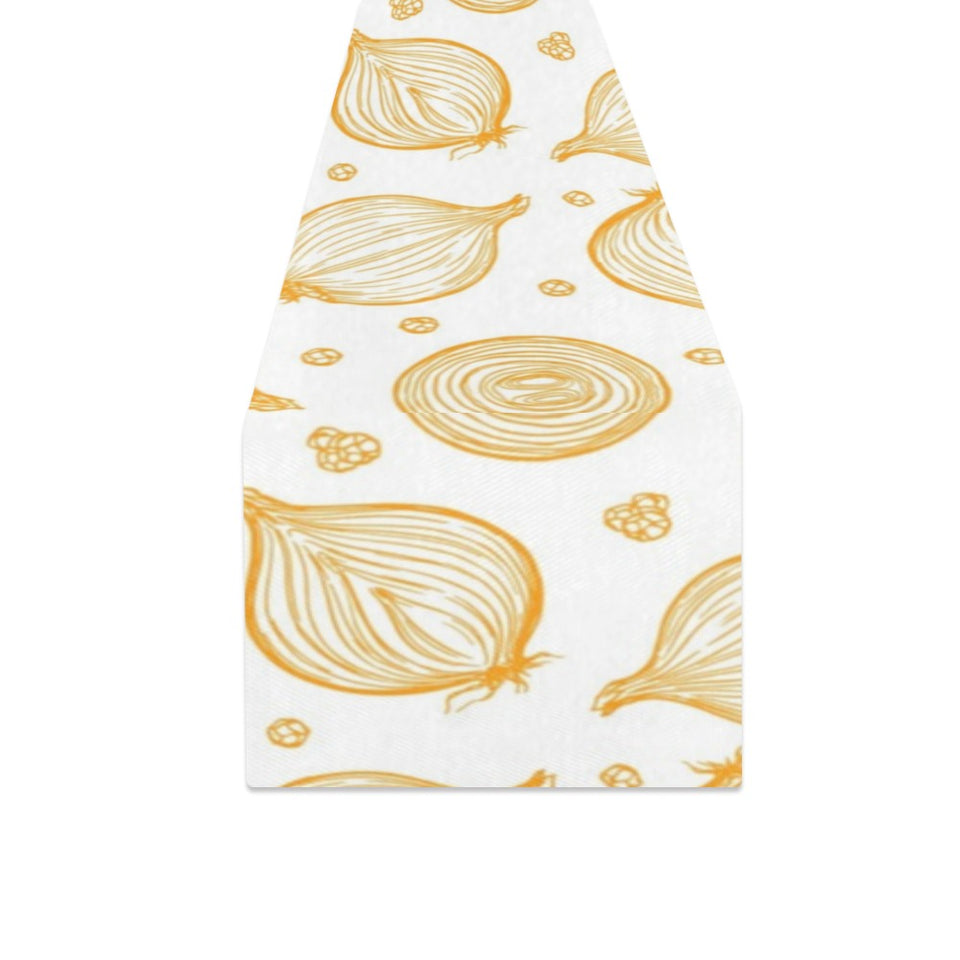 hand drawn onion pattern Table Runner