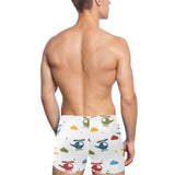 Colorful helicopter pattern Men's Swimming Trunks
