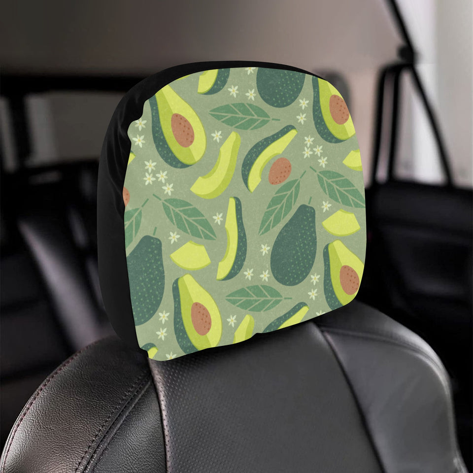 Avocado pattern Car Headrest Cover