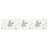 Cute Rhino pattern background Table Runner