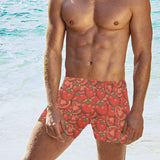 Red Tomato Pattern Men's Swimming Trunks