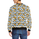 Pizza design pattern Men's Crew Neck Sweatshirt