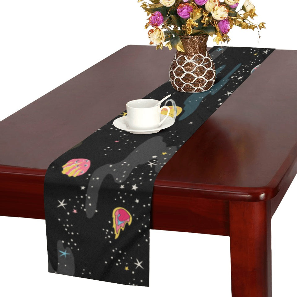 space pattern Table Runner