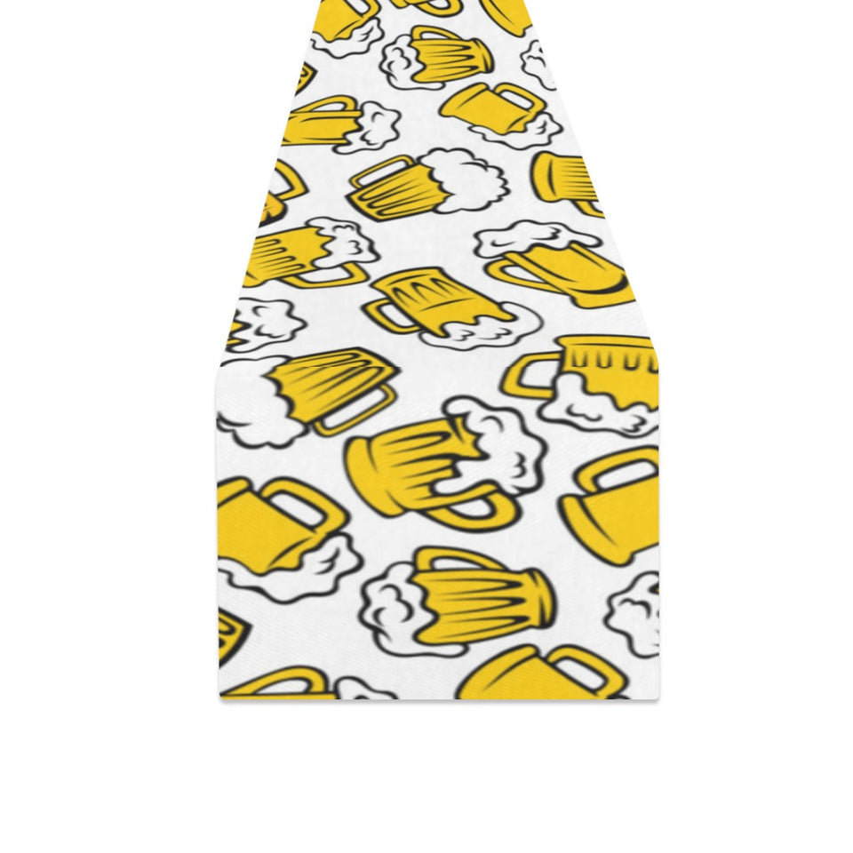 Beer design pattern Table Runner