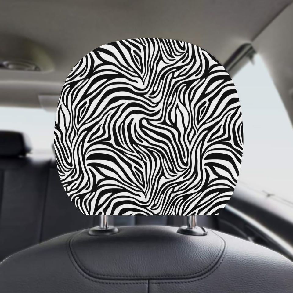 Zebra skin pattern Car Headrest Cover