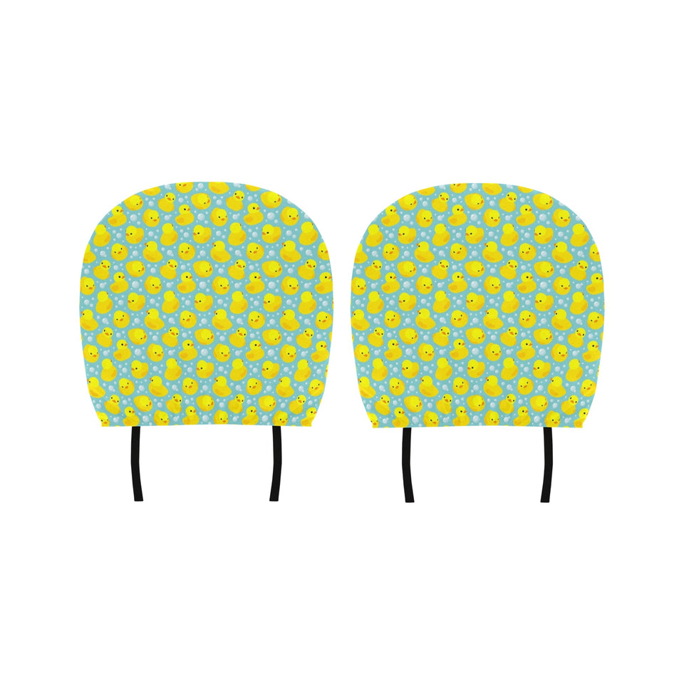 Duck Pattern Print Design 03 Car Headrest Cover