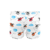 Watercolor helicopter cloud pattern Men's Swimming Trunks