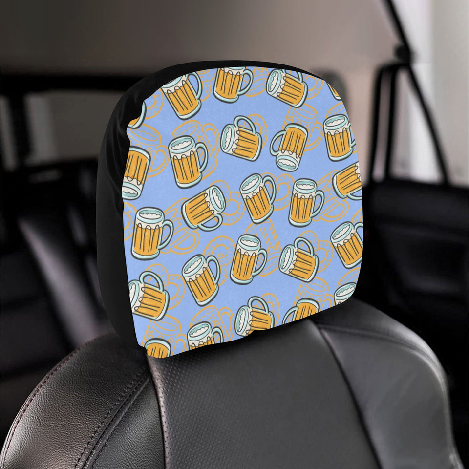 Beer pattern Car Headrest Cover
