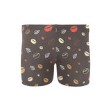 Coffee bean leave pattern Men's Swimming Trunks