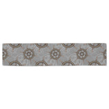 nautical wood steering wheel pattern Table Runner