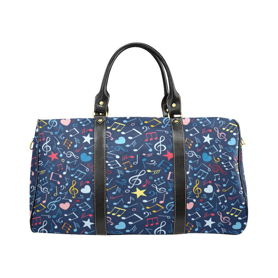 Music Notes Pattern Print Design 03 Travel Bag