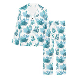 Coral Reef Pattern Print Design 04 Women's Long Pajama Set