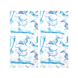 Watercolor dolphin pattern Gauze Curtain