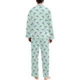 Kangaroo pattern background Men's Long Pajama Set